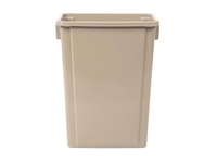 Een recycling afvalbak beige 56L koop je bij Supplierz BV