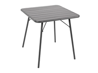 Vous pouvez acheter un Table à lattes carrée en acier Bolero 700mm grise chez Supplierz BV