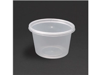 Buy your Fiesta recyclebare plastic magnetronbestendige delicatessenpotten 100 ml / 3,5 oz (100 stuks) at Supplierz BV