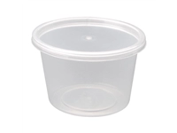 Buy your Fiesta recyclebare plastic magnetronbestendige delicatessenpotten 100 ml / 3,5 oz (100 stuks) at Supplierz BV