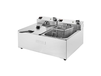 Een Buffalo Dubbele Tank Dubbele Mand 2X5Ltr Countertop Friteuse 2X2.8Kw koop je bij Supplierz BV