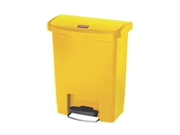 Een Rubbermaid Slim Jim Front Step pedaalemmer 30L geel koop je bij Supplierz BV