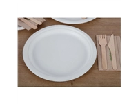 Een Fiesta Compostable composteerbare bagasse borden 26cm (50 stuks) koop je bij Supplierz BV