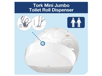 Buy your Tork Mini Jumbo toiletroldispenser wit at Supplierz BV