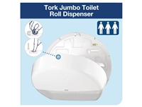 Vous pouvez acheter un Distributeur de papier toilette Jumbo Tork blanc chez Supplierz BV