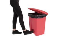 Vous pouvez acheter un Poubelle de cuisine à pédale Jantex rouge 45L chez Supplierz BV