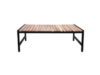 Een Bolero Lage Salontafel Van Staal En Acacia, 1200x800mm koop je bij Supplierz BV