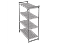 Een Cambro stelling 183cm hoog 4 schappen - 61cm diep - 91,5cm breed koop je bij Supplierz BV