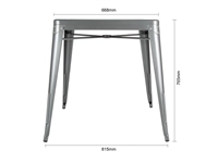 Buy your Bolero Bistro vierkante tafel grijs 66cm at Supplierz BV