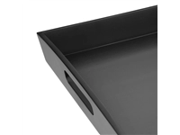 Vous pouvez acheter un Grand plateau de service Olympia en bambou noir 510x350mm chez Supplierz BV