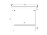 Een Holmes roestvrijstalen wandtafel met opstand 1200 mm koop je bij Supplierz BV