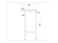 Een Holmes roestvrijstalen wandtafel met opstand 1200 mm koop je bij Supplierz BV