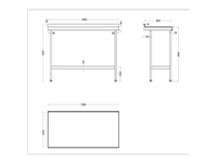 Een Holmes roestvrijstalen wandtafel met opstand 1500 mm koop je bij Supplierz BV