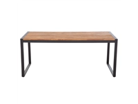 Een Bolero rechthoekige stalen en acaciahouten industriële tafel 180x90cm koop je bij Supplierz BV