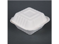 Een Fiesta Compostable bagasse hamburgerbakjes 152mm (500 stuks) koop je bij Supplierz BV