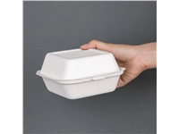 Buy your Fiesta Compostable bagasse hamburgerbakjes 153mm (500 stuks) at Supplierz BV