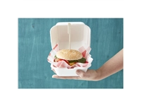 Buy your Fiesta Compostable bagasse hamburgerbakjes 153mm (500 stuks) at Supplierz BV