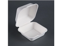 Buy your Fiesta Compostable bagasse hamburgerbakjes 153mm (500 stuks) at Supplierz BV