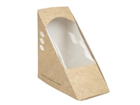 Vous pouvez acheter un Boîtes sandwichs triangles kraft standards Vegware 65mm (x500) chez Supplierz BV