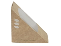 Vous pouvez acheter un Boîtes sandwichs triangles kraft standards Vegware 65mm (x500) chez Supplierz BV