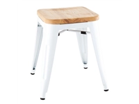 Vous pouvez acheter un Tabourets bas Bolero Bistro avec coussin d'assise en bois blanc (paquet de 4) chez Supplierz BV