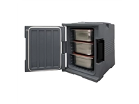 Een Vogue Thermo-Box 600 Voorlader Box Zwart Voor GN Bak Afmeting - 465X610x630mm koop je bij Supplierz BV