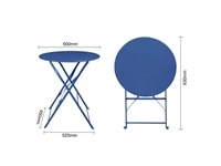 Een Bolero Perth Pavement Style Ronde Tafel Donker Marineblauw koop je bij Supplierz BV