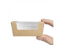 Vous pouvez acheter un Boîtes à gâteau rectangulaires kraft compostables avec fenêtre Colpac (lot de 500) chez Supplierz BV