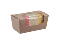 Vous pouvez acheter un Boîtes à gâteau rectangulaires kraft compostables avec fenêtre Colpac (lot de 500) chez Supplierz BV