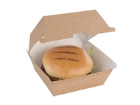 Een Fiesta Compostable composteerbare hamburgerdoosjes kraft klein (200 stuks) koop je bij Supplierz BV