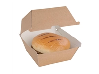 Een Fiesta Compostable composteerbare hamburgerdoosjes kraft groot 112mm vierkant (150 stuks) koop je bij Supplierz BV