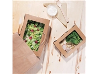 Buy your Fiesta Compostable composteerbare saladebakken met PLA vensters 700ml (200 stuks) at Supplierz BV