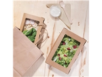 Vous pouvez acheter un Boîtes salade compostables avec fenêtre en PLA Fiesta Compostable 1200ml (lot de 200) chez Supplierz BV