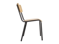 Vous pouvez acheter un Chaises avec assise et dossier en bois Bolero Cantina gris métal (lot de 4) chez Supplierz BV