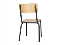 Vous pouvez acheter un Chaises avec assise et dossier en bois Bolero Cantina gris métal (lot de 4) chez Supplierz BV