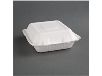 Een Fiesta Compostable composteerbare bagasse voedseldozen 3 compartimenten (200 stuks) koop je bij Supplierz BV