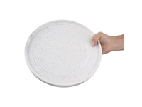 Vous pouvez acheter un Assiettes plates rondes Olympia Cavolo blanc moucheté 270mm (lot de 4) chez Supplierz BV