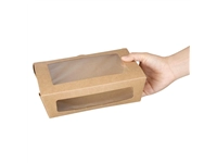 Een Fiesta Recyclable saladeboxen met PET venster 1200ml (150 stuks) koop je bij Supplierz BV