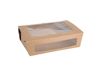 Een Fiesta Recyclable saladeboxen met PET venster 1600ml (100 stuks) koop je bij Supplierz BV