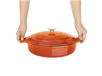 Een Vogue Oranje ronde braadpan 3.5Ltr koop je bij Supplierz BV