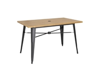 Een Bolero aluminium outdoor tafel 120x76x76cm licht houtdessin koop je bij Supplierz BV