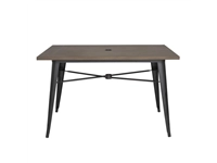 Een Bolero aluminium outdoor tafel 120x76x76cm donker houtdessin koop je bij Supplierz BV