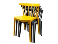 Een Windson polypropyleen stoelen antraciet (4 stuks) koop je bij Supplierz BV