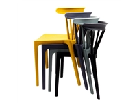 Een Windson polypropyleen stoelen antraciet (4 stuks) koop je bij Supplierz BV