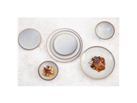 Vous pouvez acheter un Assiettes plates Olympia Drift en relief gris 180mm (lot de 6) chez Supplierz BV