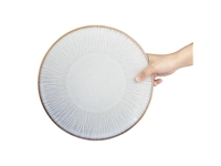 Vous pouvez acheter un Assiettes plates Olympia Drift en relief gris 280mm (lot de 4) chez Supplierz BV