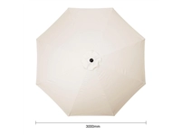 Een Bolero Sevilla Ronde Parasol Diameter 3 Meter Crème koop je bij Supplierz BV