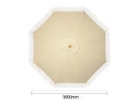 Een Bolero Sicilië Ronde Gestreepte Parasol Met Een Diameter Van 2,5 Meter koop je bij Supplierz BV