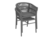 Buy your Bolero Florence Grijze Mix Touw Twist Rieten Stoelen (Pak Van 2) at Supplierz BV