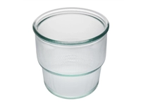 Een Olympia Gerecycled Glas Geribbelde Stapelbare Bekers 300ml (Pak Van 6) koop je bij Supplierz BV